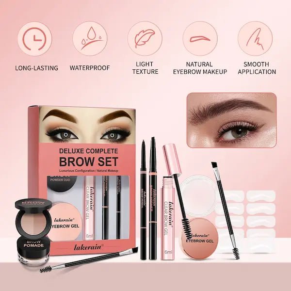 Full Brow Kit – Eyebrow Pencil, Powder & Setting Gel