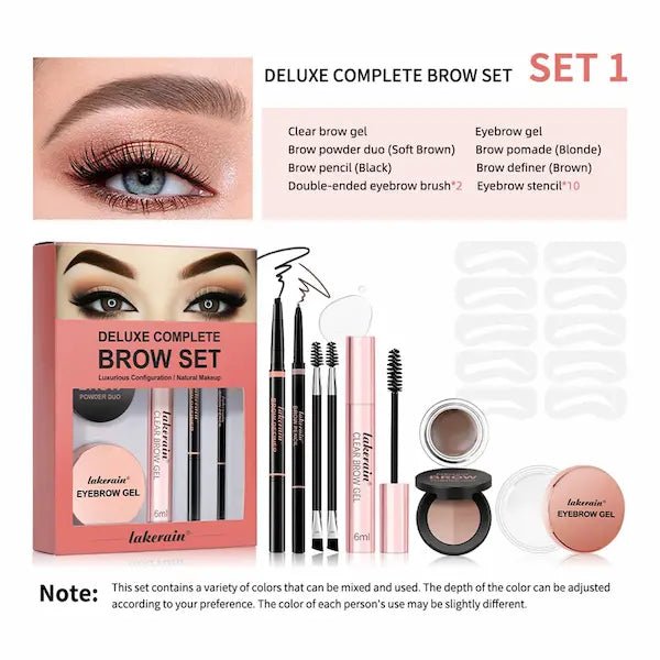 Full Brow Kit – Eyebrow Pencil, Powder & Setting Gel