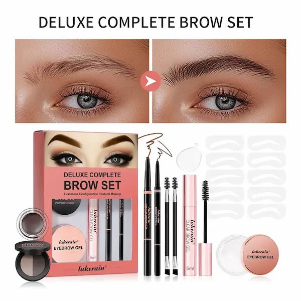 Full Brow Kit – Eyebrow Pencil, Powder & Setting Gel