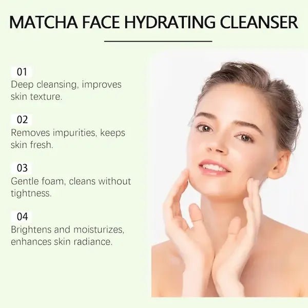 Matcha & Vitamin E Gentle Moisturizing Facial Cleanser 120g | Burford Glow