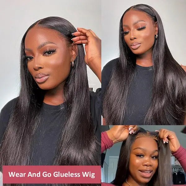 Burford Glow Glueless Straight Human Hair Wig – 3 Densities