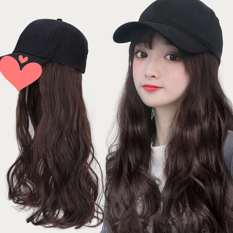 Burford Glow Fashion Hat Wig – Long Hair Attached