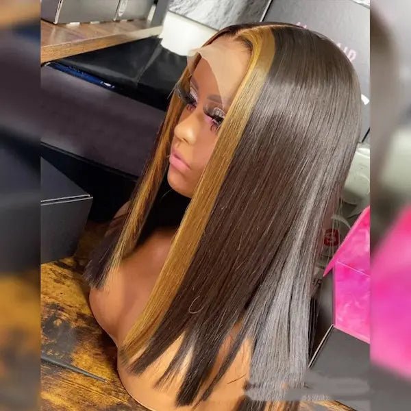 Highlight Ombre 5x5 Lace Wig – 100% Remy Human Hair