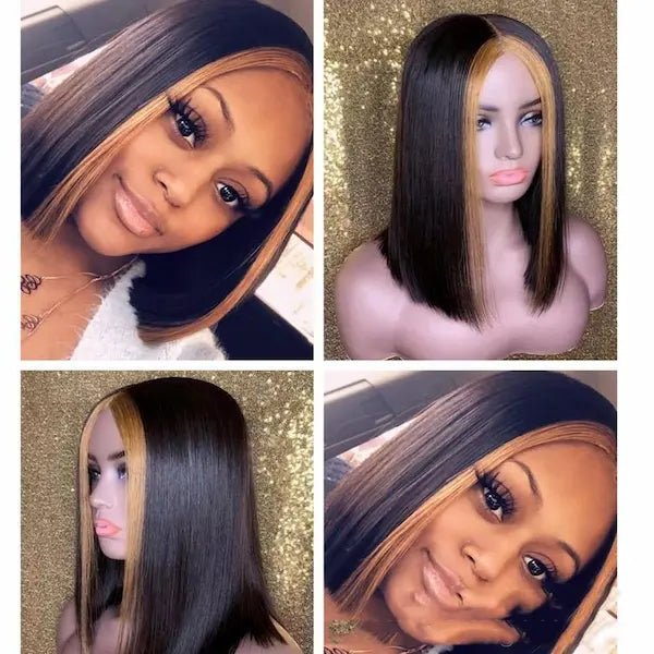 Highlight Ombre 5x5 Lace Wig – 100% Remy Human Hair