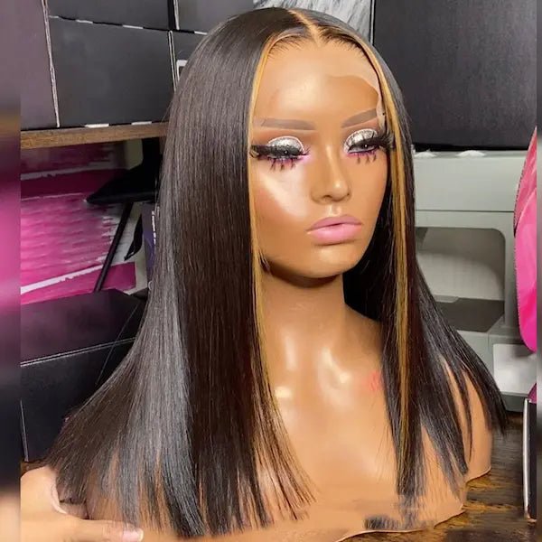 Highlight Ombre 5x5 Lace Wig – 100% Remy Human Hair