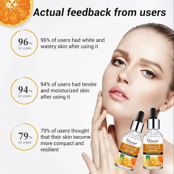 Hyaluronic Acid & Vitamin C Brightening Face Serum