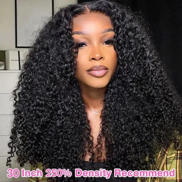7x5 HD Lace Kinky Curly Wig – Glueless 250% Density Human Hair