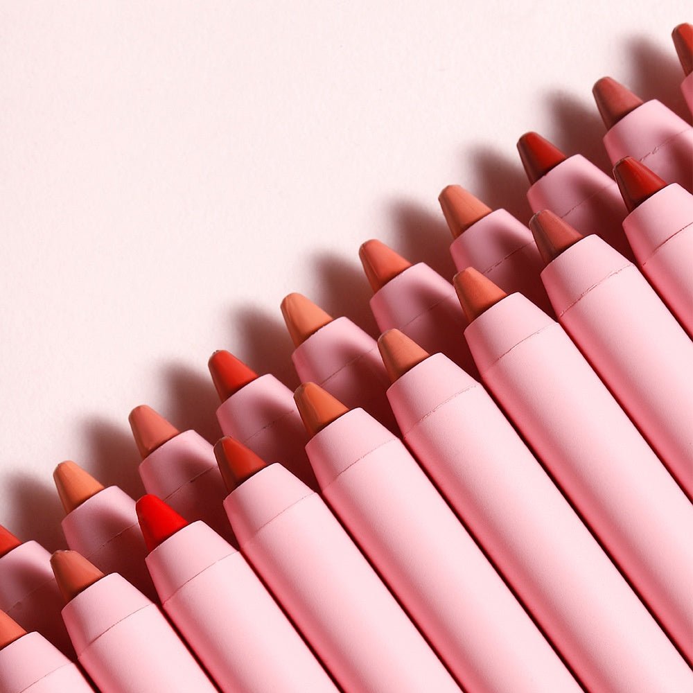 Waterproof matte lip liner set with non-stick cup formula, 6 long-lasting lipstick pens in gift-ready box