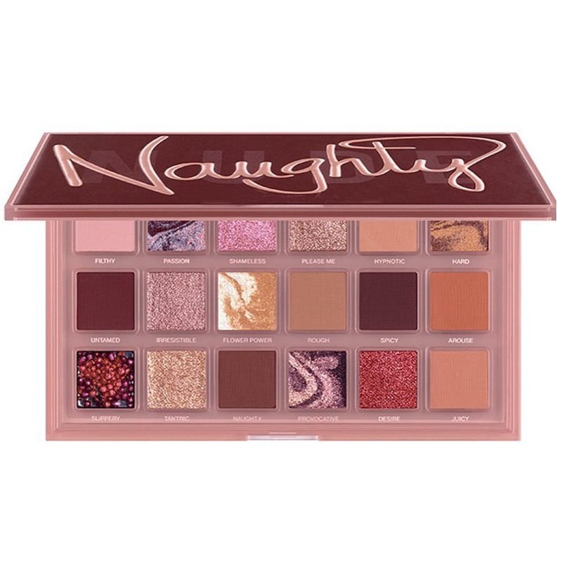 18-Colour Eyeshadow Palette – Matte & Shimmer Rose Edit