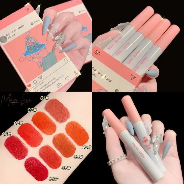 Matte Waterproof Lip Glaze – Long-Lasting Velvet Lip Colour