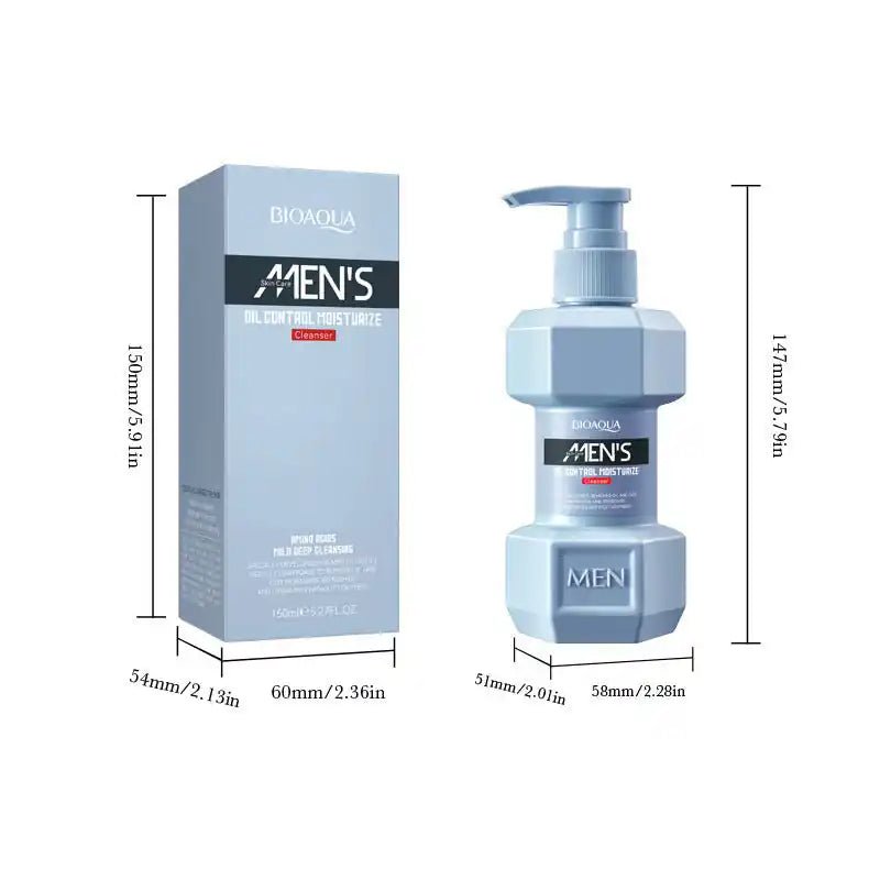 Men's Oil-Control Moisturizing Facial Cleanser 150ml | Burford Glow