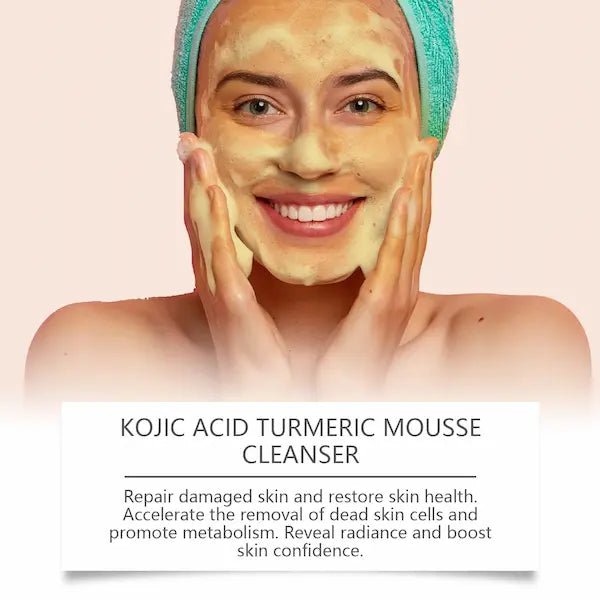 Kojic Acid & Turmeric Brightening Mousse Foam Cleanser | Burford Glow