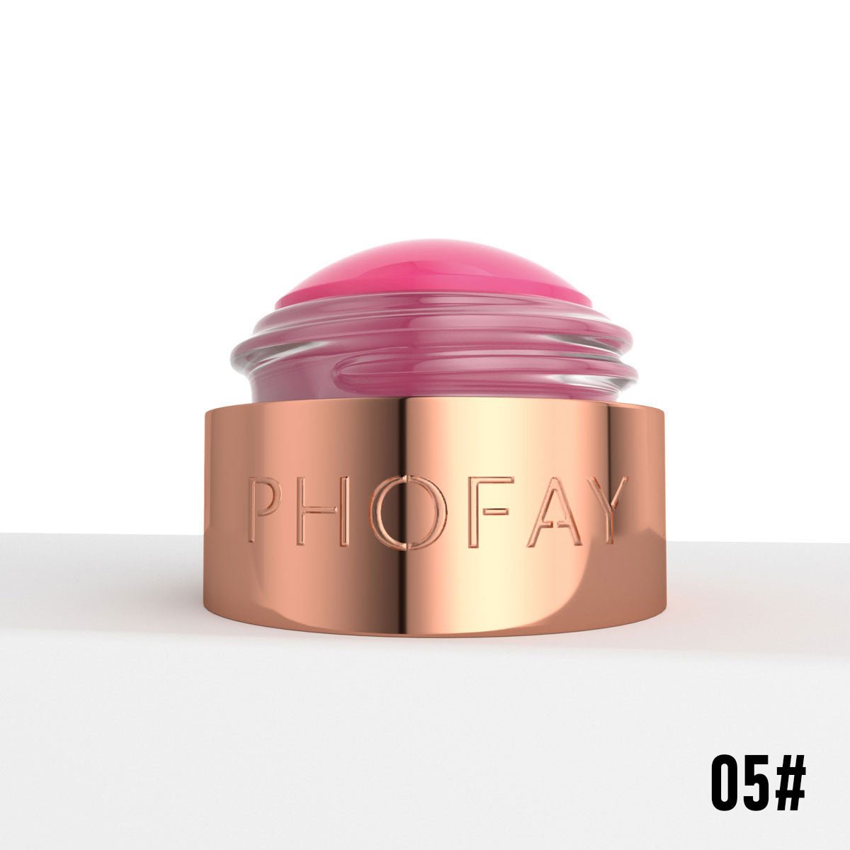 Phofay mousse blush cream, long-lasting lightweight creamy blush for cheeks and lips with natural flush finish