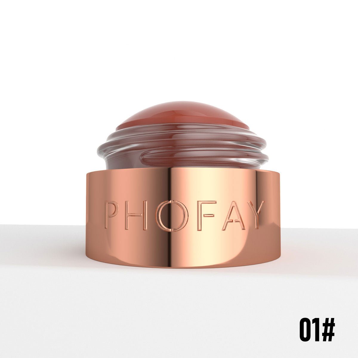 Phofay mousse blush cream, long-lasting lightweight creamy blush for cheeks and lips with natural flush finish