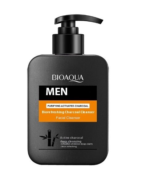 Charcoal & Witch Hazel Men's Oil-Control Foam Cleanser | Burford Glow