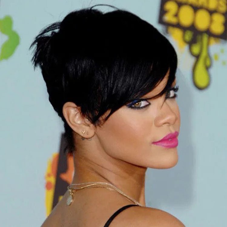 Short Bob Wig with Side-Swept Bangs – Heat-Friendly Everyday Style