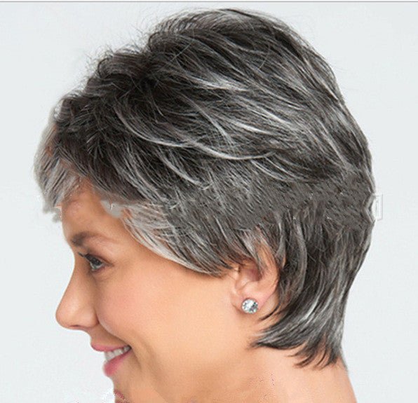 Short Oblique Bang Wig – Heat-Resistant Synthetic, Natural Everyday Style