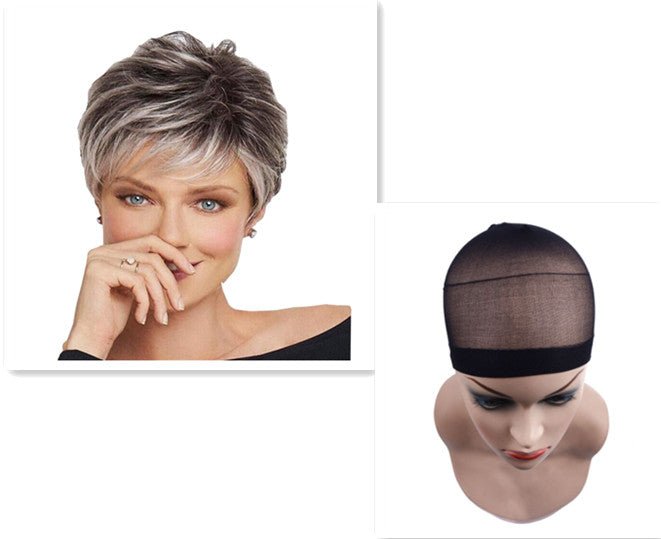 Short Oblique Bang Wig – Heat-Resistant Synthetic, Natural Everyday Style