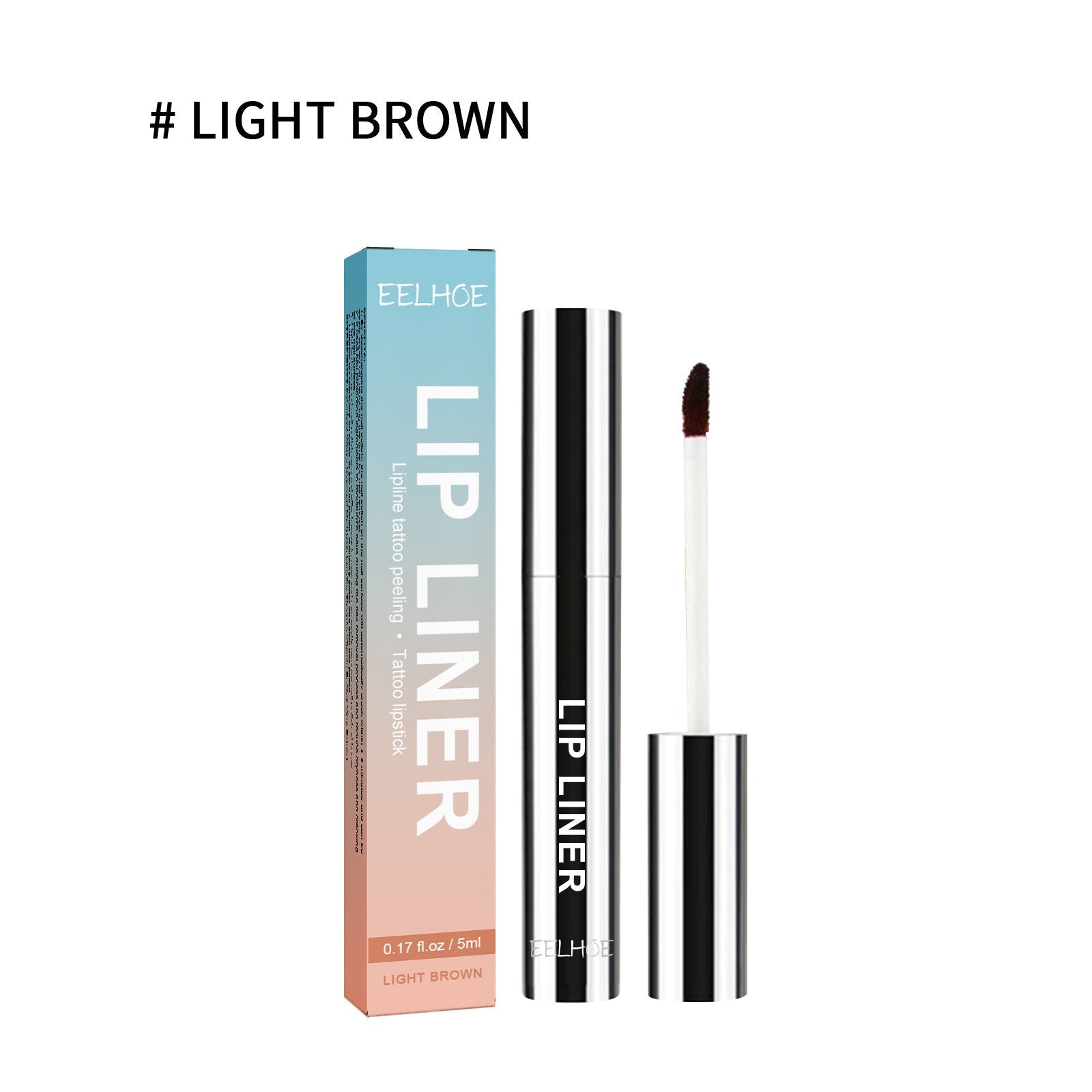 Stripping lip liner waterproof peel-off lip stain with matte finish for precise tattoo-like outline