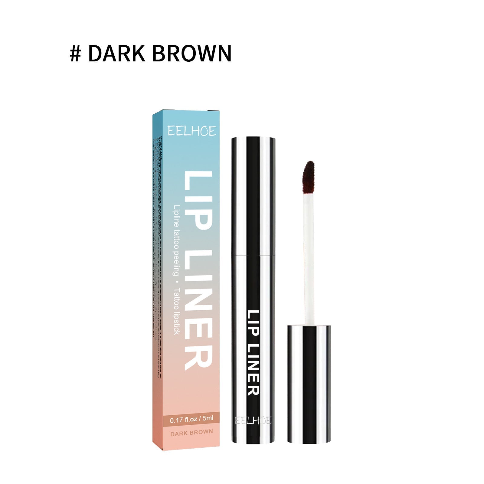 Stripping lip liner waterproof peel-off lip stain with matte finish for precise tattoo-like outline
