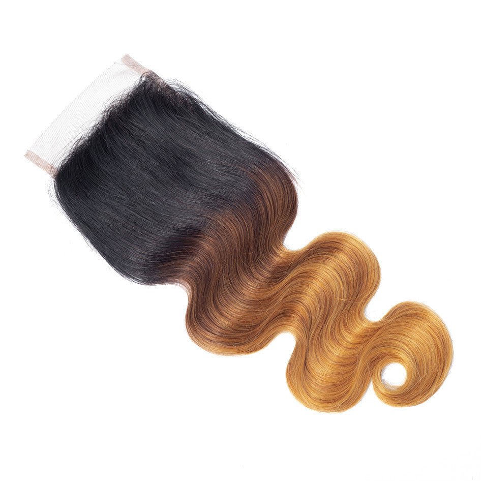 Burford Glow Tricolor Human Hair Wig – Hand-Woven Brown