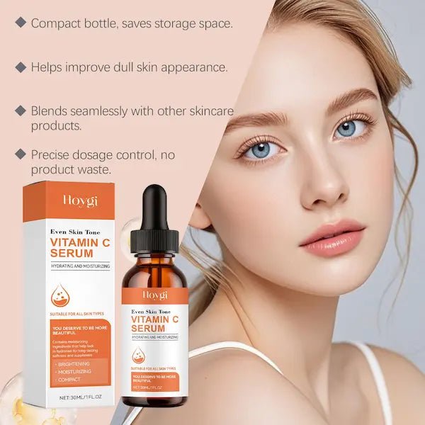 Vitamin C & Hyaluronic Acid Brightening Facial Serum | Burford Glow