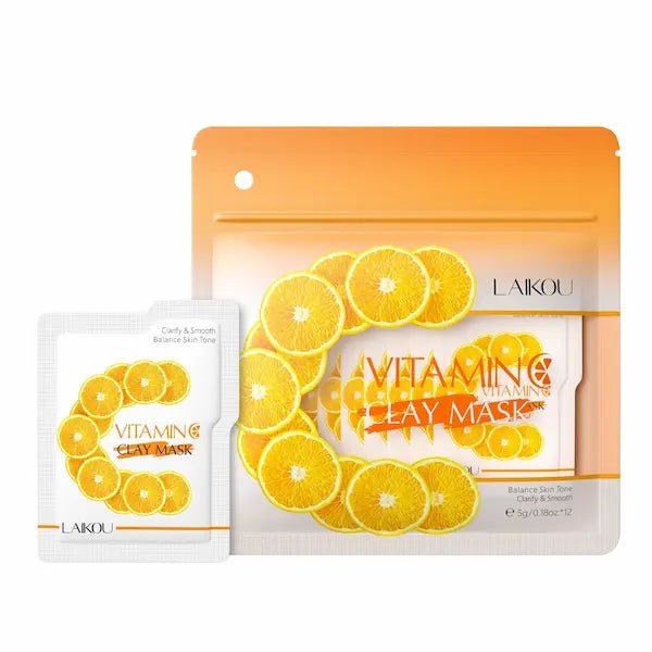 Vitamin C Brightening Clay Mask – Pore-Cleansing & Hydrating Set