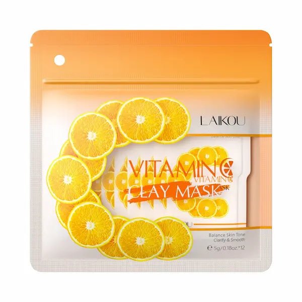 Vitamin C Brightening Clay Mask – Pore-Cleansing & Hydrating Set