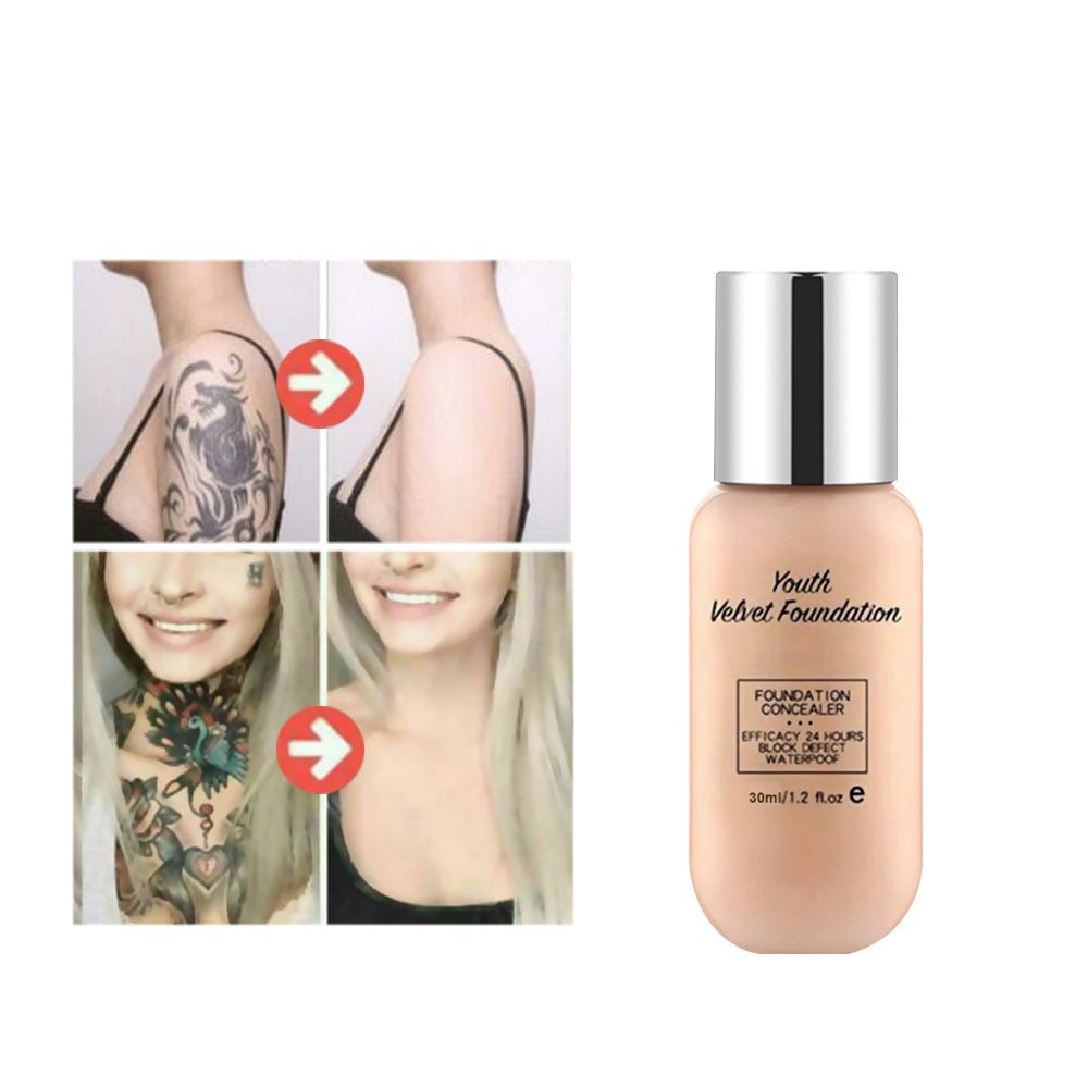 Matte Waterproof Foundation – Oil-Control Full Coverage Velvet