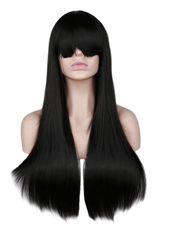 Burford Glow Long Straight Wig with Bangs – 6 Shades