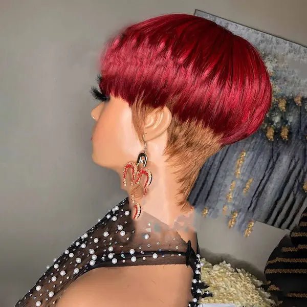 Burford Glow Short Straight Bob Wig – Oblique Bangs