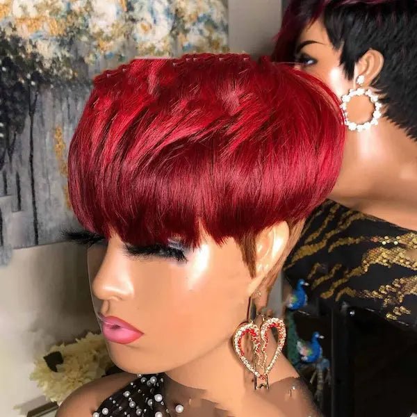 Burford Glow Short Straight Bob Wig – Oblique Bangs